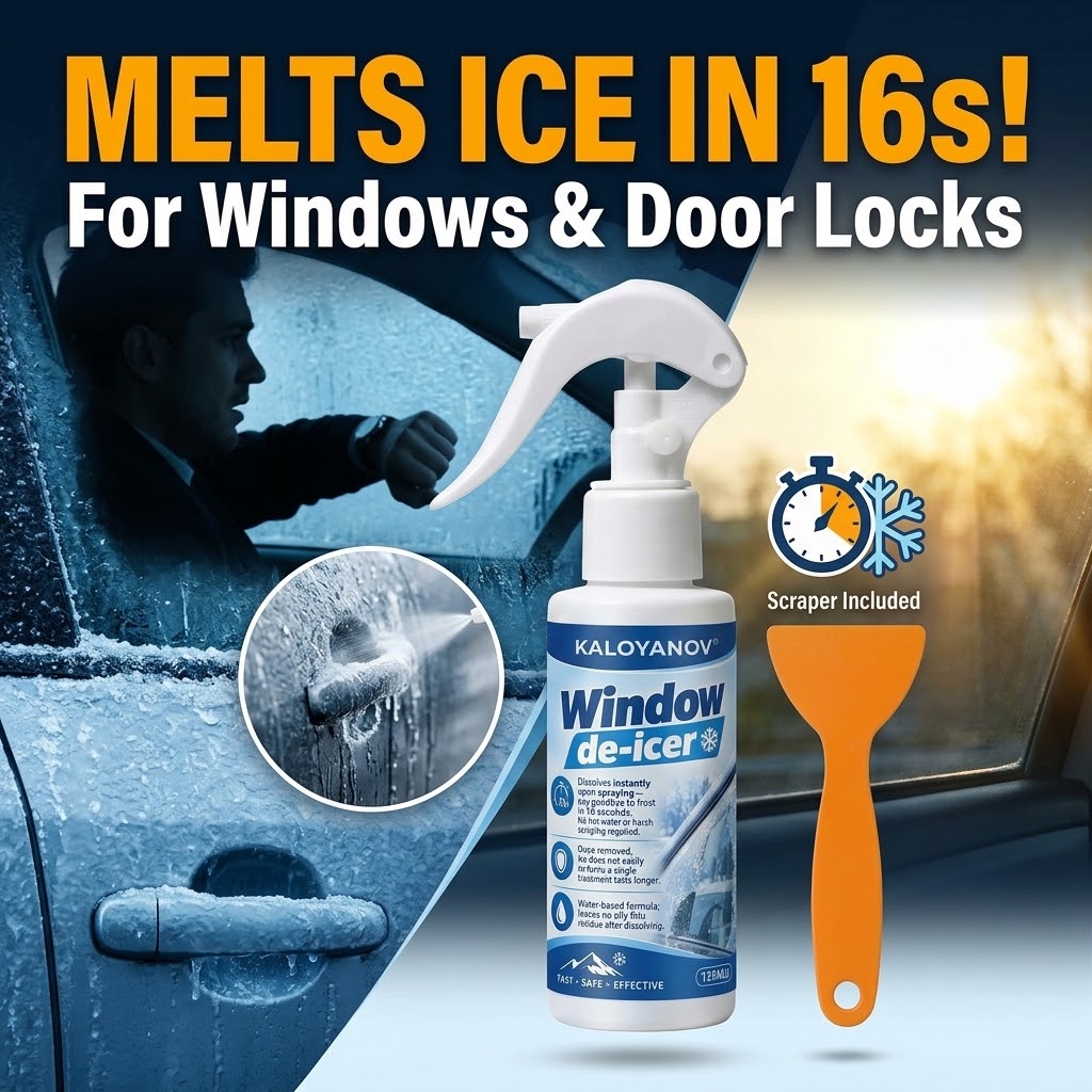 Car Accessories For Winter - 자동차 앞 유리용 제빙 스프레이, 빠른