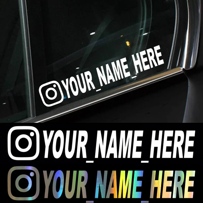 Car Accessories Name - 사용자 이름 맞춤형 인스타그램 비닐 데칼