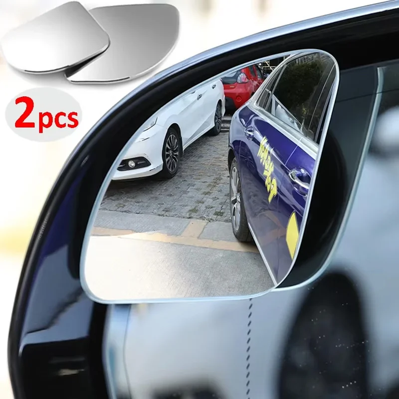 Car Blind Spot Mirror - 2개입 금속 자동차 사각지대 거울, 범용