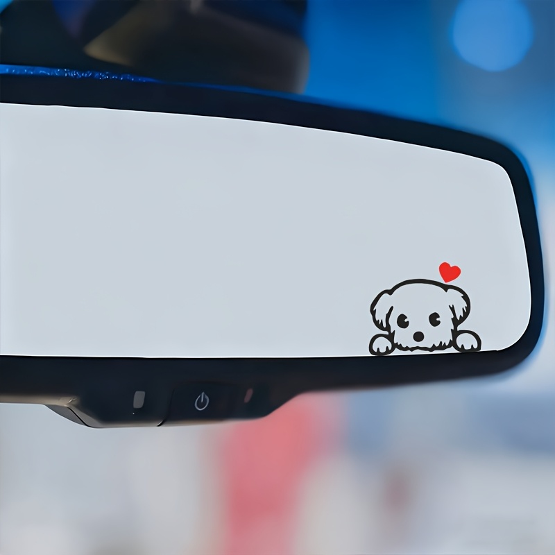 Car Accessories On Amazon - 2PCS 귀여운 만화 개 재미있는 비닐