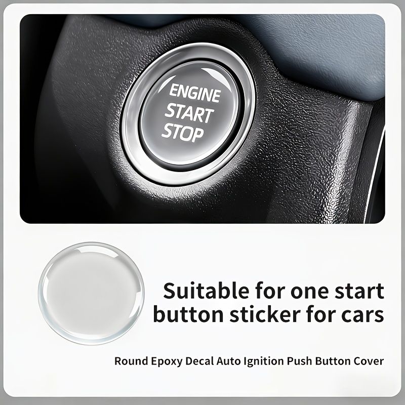 자동차 점화 스위치 버튼용 크리스탈 투명 보호 스티커, - Car Accessories For Winter 리뷰 및 가격