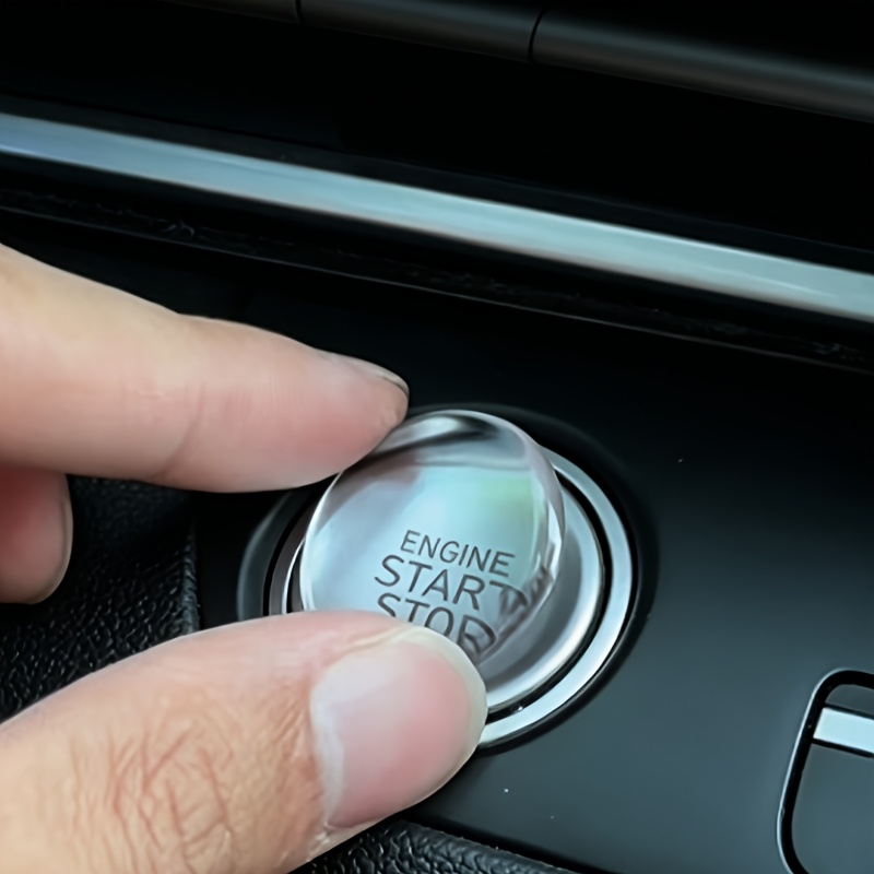 자동차 점화 스위치 버튼용 크리스탈 투명 보호 스티커, - Car Accessories For Winter 리뷰 및 가격