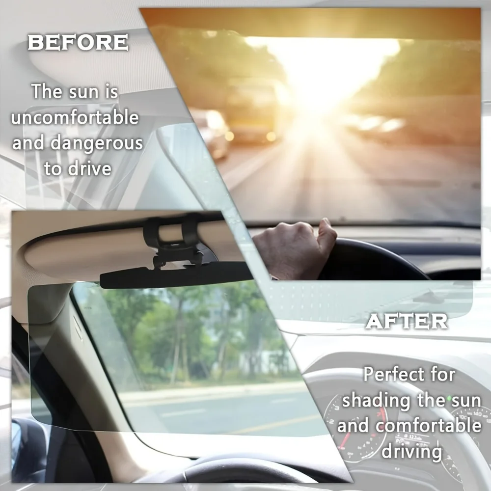 접이식 차량용 햇빛 가리개 HD 눈부심 방지 선글라스  - Car Accessories For Night Driving 리뷰 및 가격