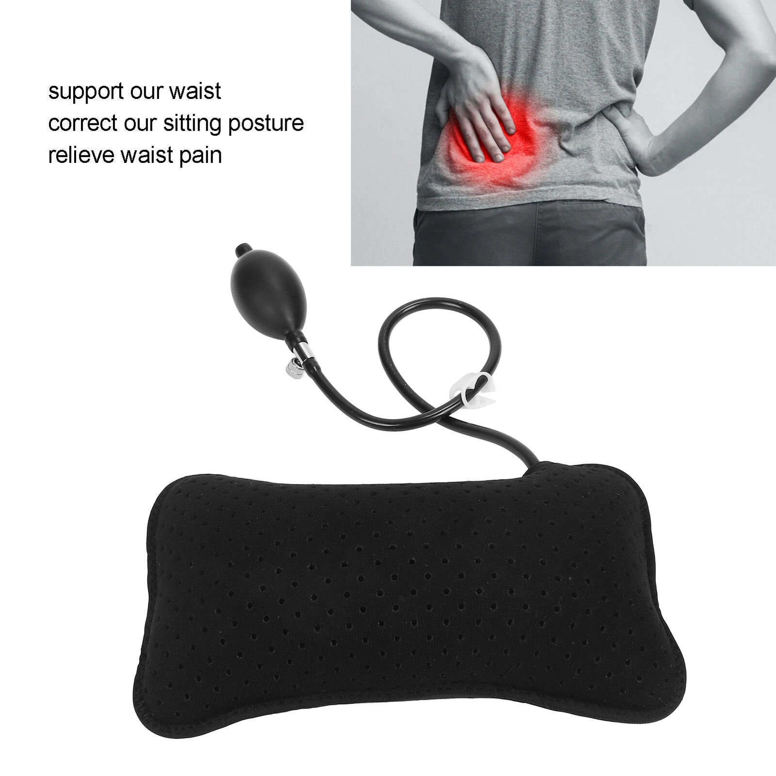 자동차 팽창식 요추 지지대 쿠션, 휴대용 목 어깨 자세 - Car Accessories Limassol 리뷰 및 가격