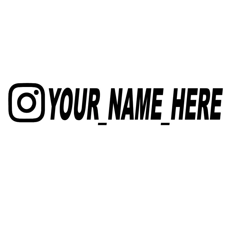 사용자 이름 맞춤형 인스타그램 비닐 데칼 오토바이용 인 - Car Accessories Name 리뷰 및 가격