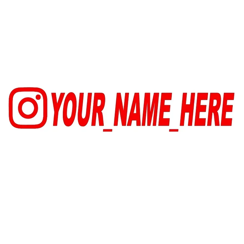사용자 이름 맞춤형 인스타그램 비닐 데칼 오토바이용 인 - Car Accessories Name 리뷰 및 가격