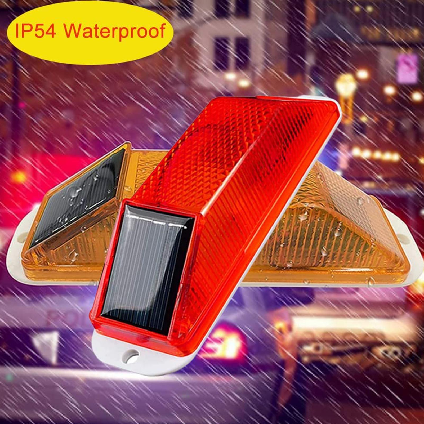 LED 태양광 스트로브 경고등 태양광 야간 운전 교통  - Car Accessories For Night Driving 리뷰 및 가격