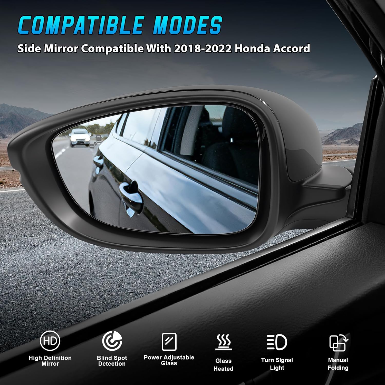 2018-2022 혼다 어코드 2019 8핀 사각지대  - Car Blind Spot Mirror 리뷰 및 가격