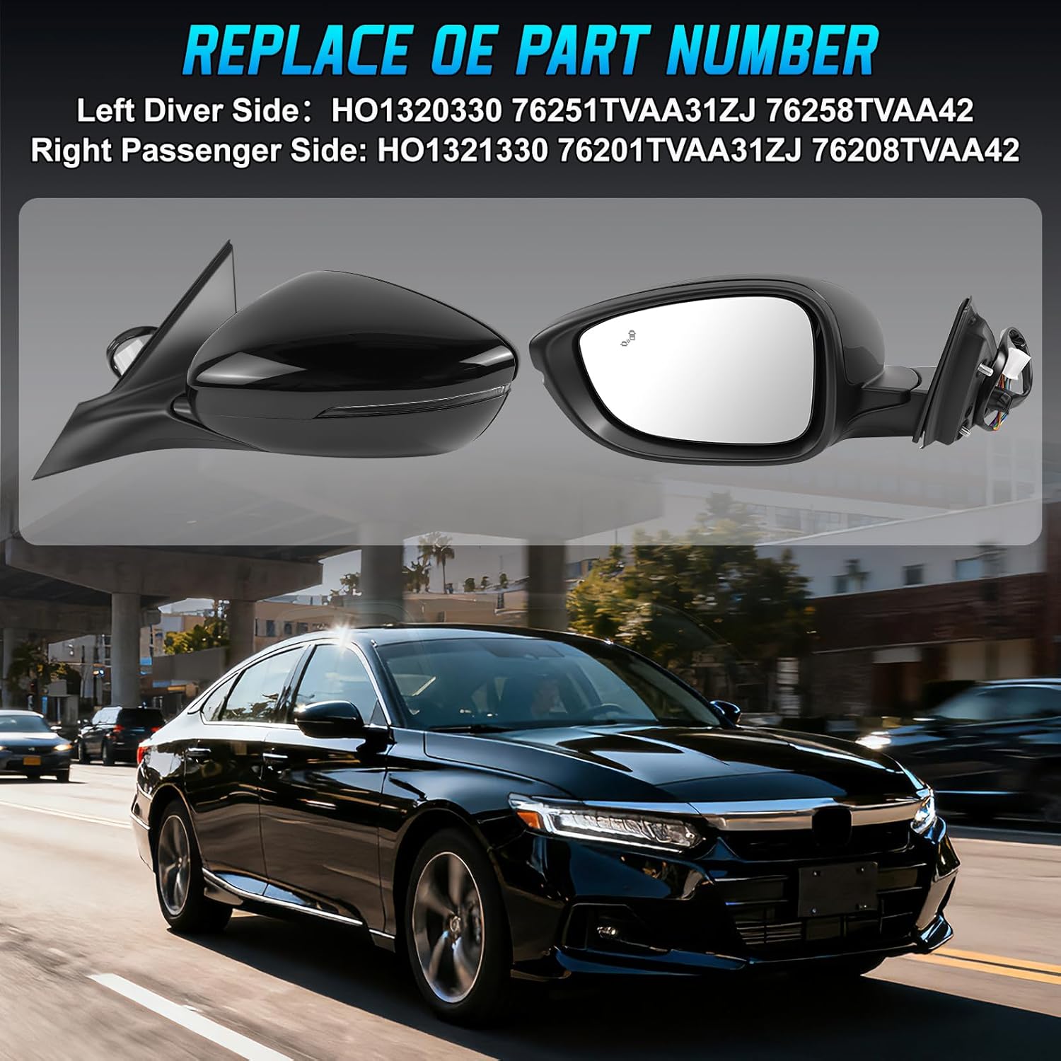 2018-2022 혼다 어코드 2019 8핀 사각지대  - Car Blind Spot Mirror 리뷰 및 가격