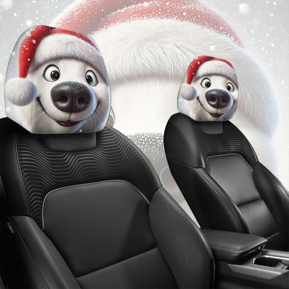 2개 크리스마스 모자, 귀여운 강아지 자동차 머리 받침 - Car Accessories For Winter 리뷰 및 가격