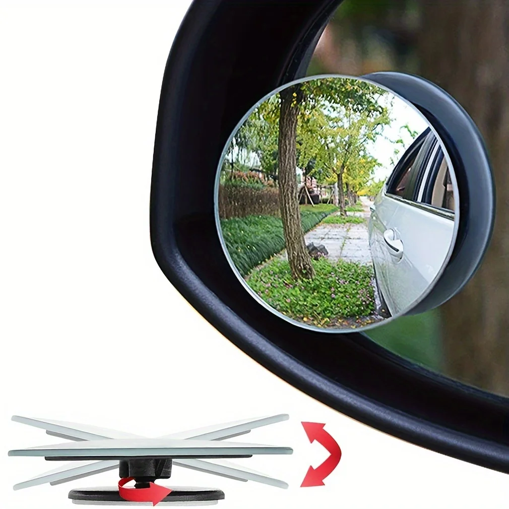 2개입 자동차 백미러 원형 거울 반사형 사각지대 조절  - Car Blind Spot Mirror 리뷰 및 가격