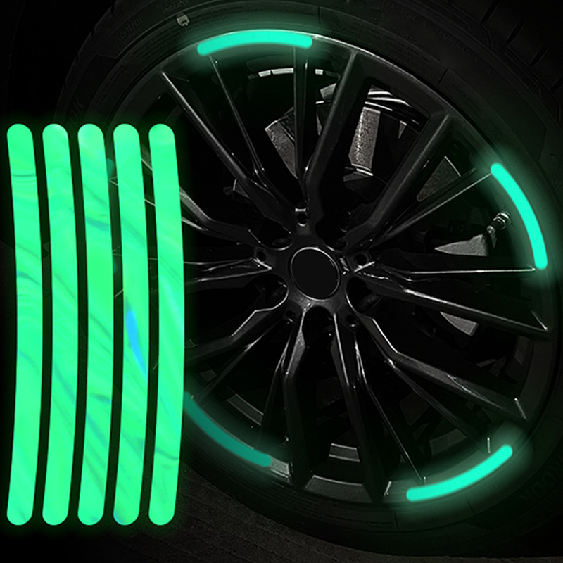 10/20/40PCS 반사 스티커 자동차 바퀴 타이어  - Car Accessories For Night Driving 리뷰 및 가격