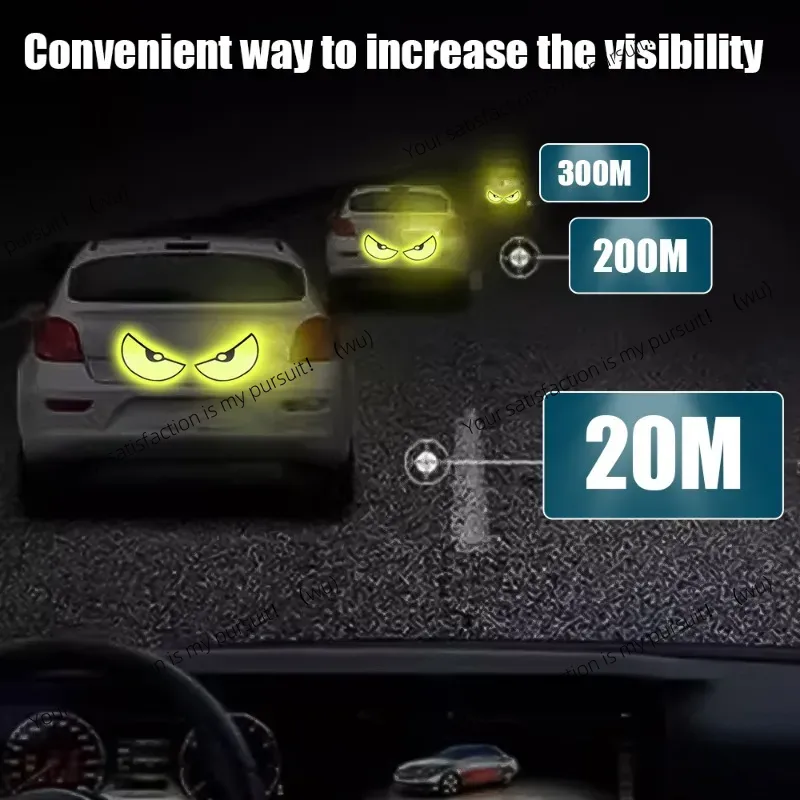 자동차 반사 스티커, 야간 안전 운전, 작은 악마, 몬 - Car Accessories For Night Driving 리뷰 및 가격