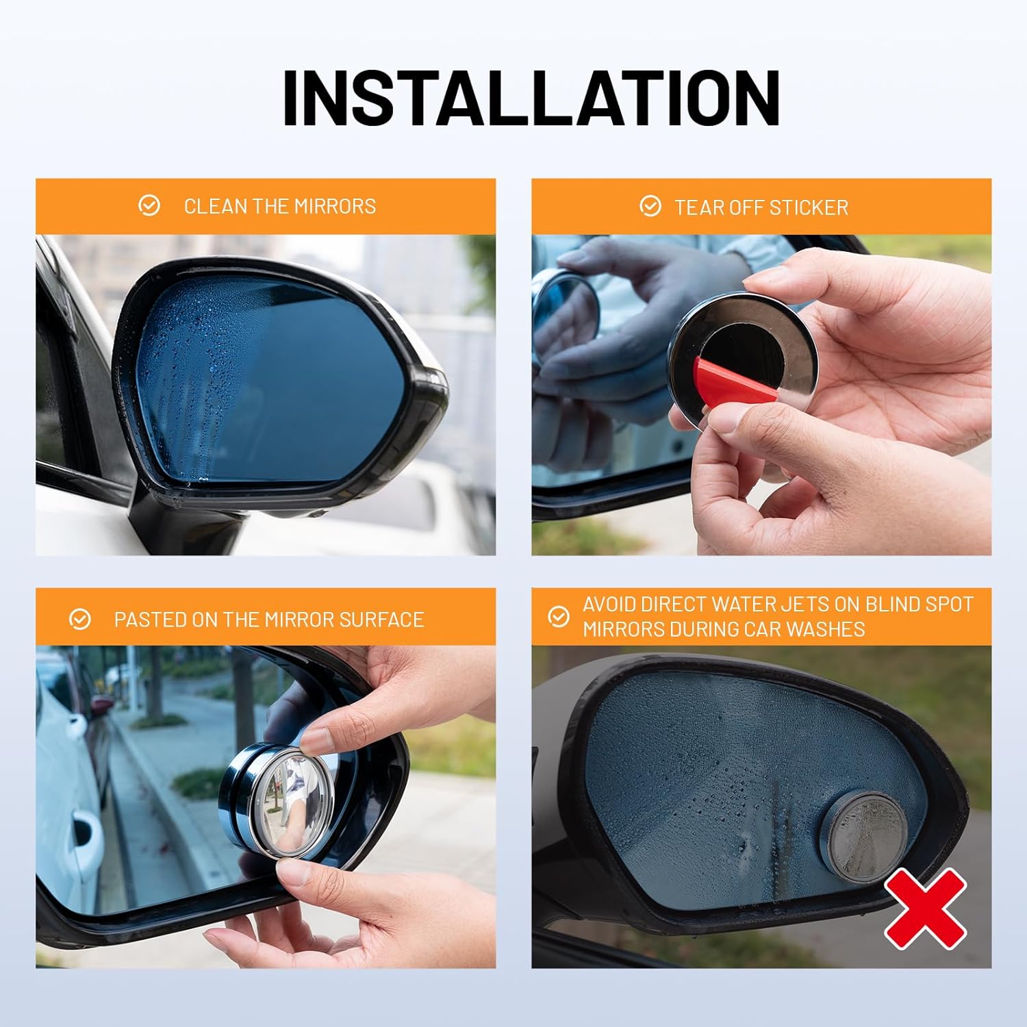 와일드오토 라운드 사각지대 미러, HD 글래스 360  - Car Blind Spot Mirror 리뷰 및 가격