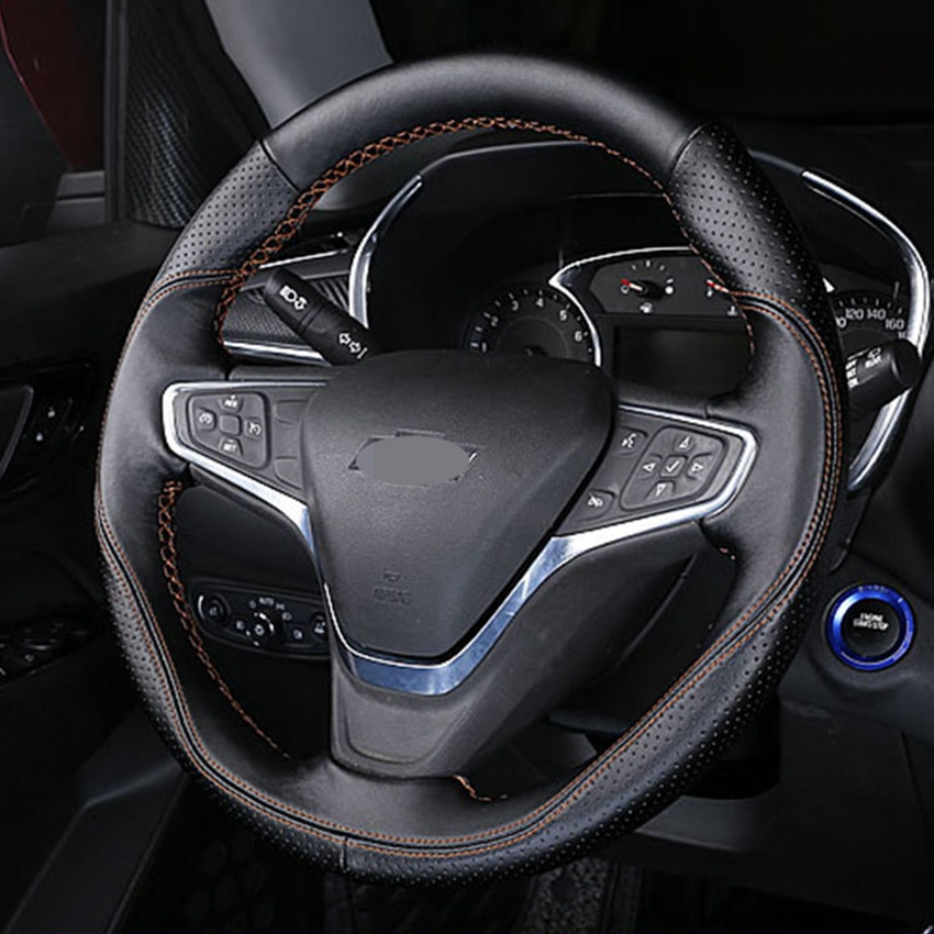 DIY 정품 가죽 자동차 핸들 커버, 쉐보레 익스플로러 - Car Accessories Xl6 리뷰 및 가격