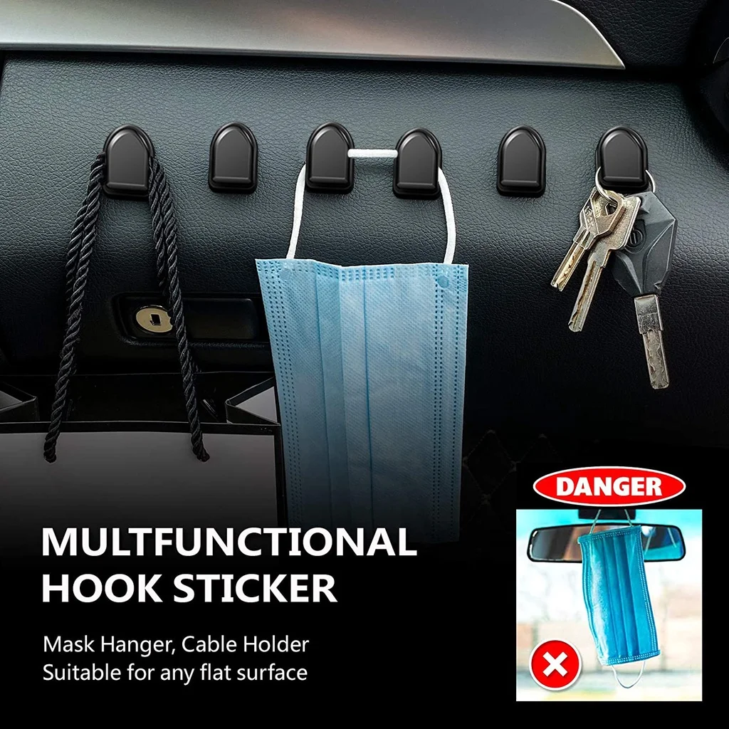미니 자동차 후크 내부 수납 홀더 (USB 케이블, 헤 - Car Accessories Hanging 리뷰 및 가격