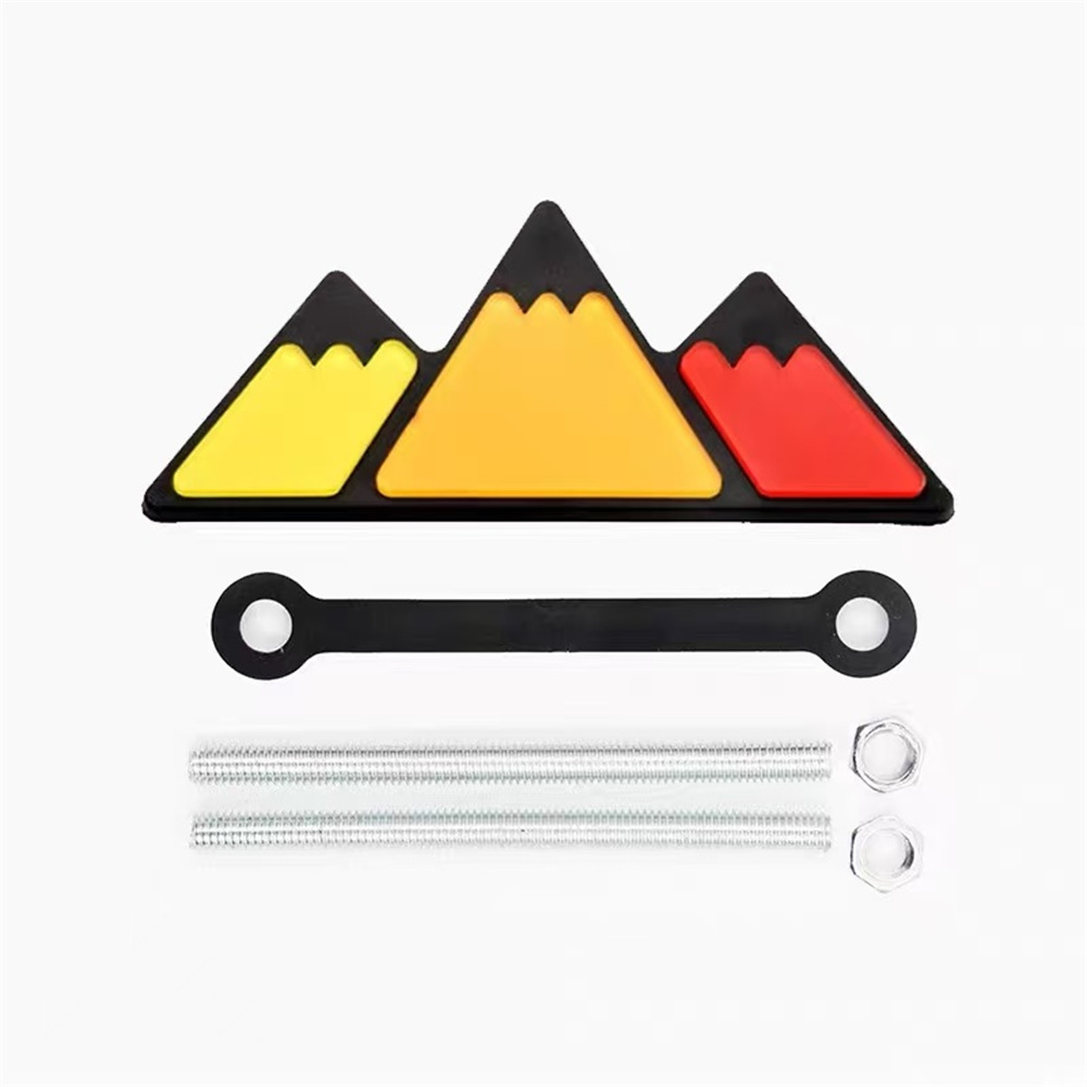 1개 알루미늄 3D 삼색 스노우 마운틴 자동차 배지,  - Car Accessories For Winter 리뷰 및 가격